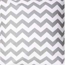 Kvadratinė taburetė pagalvėlė 30cm pilka zigzago