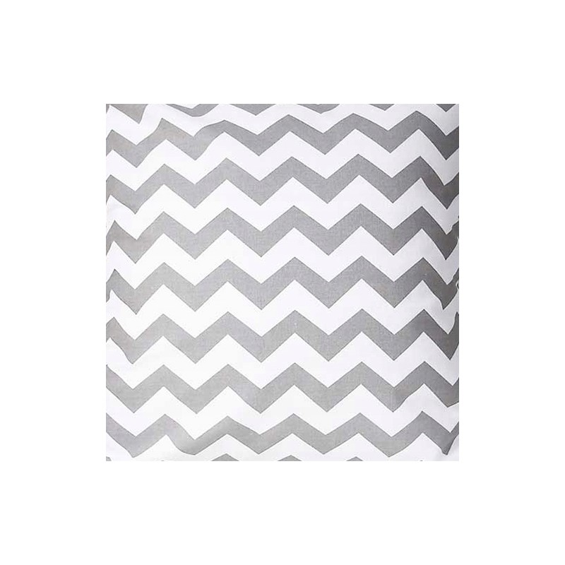 Kvadratinė taburetė pagalvėlė 30cm pilka zigzago