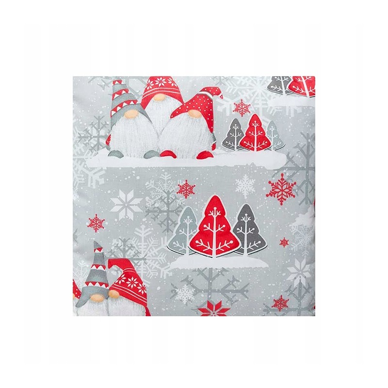 Kvadratinė pagalvėlė taburetė 30x30 raudoni nykštukai