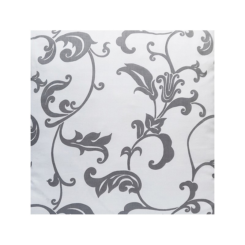 Kvadratinė išmatų pagalvėlė 30cm, 100% medvilnė, baltos gėlės