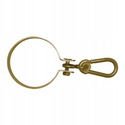 Sūpynių tvirtinimas apvaliu spaustuku + karabinas