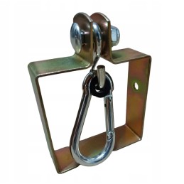 Sūpynių tvirtinimas: spaustukas 90x90 mm + karabinas