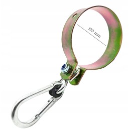 Sūpynių spaustukas, tvirtinimas kabliu, skersmuo 120 mm