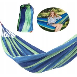 Tvirtas sodo hamakas 1 asmeniui supamasis gultas + užvalkalas 200x70 cm