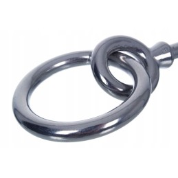 Nerūdijančio plieno kabliukas su sriegiu medienai 6x60mm apskritimui