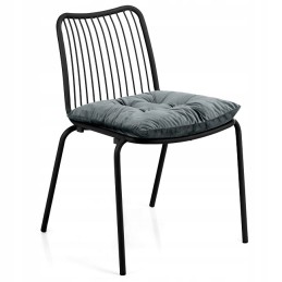 Grafitinė kėdžių pagalvė virtuvės sodui