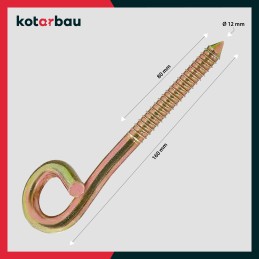 2x sūpynės kablio medinės sijos varžtų laikiklis m12