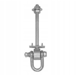 Sūpynių kablys su apkabomis ir sukimo varžtu.