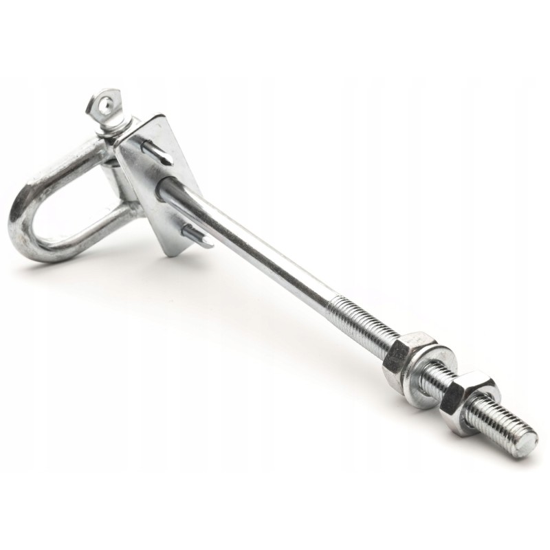 Sūpynių kablys su apkabomis m10 x 200 mm + kaiščiai