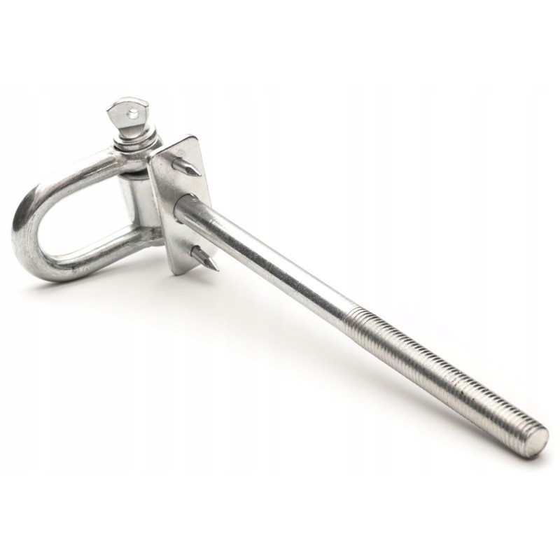 Sūpynių kablys su apkabomis m12 x 200 mm + kaiščiai