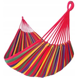 Sodo hamakas 1 asmeniui supamas sūpynės šezlongas + užvalkalas 200x70 cm + virvės