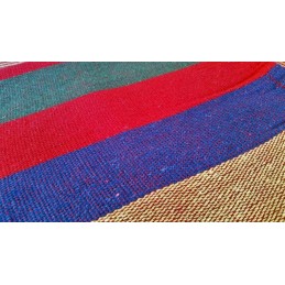 Sodo hamakas 1 asmeniui supamas sūpynės šezlongas + užvalkalas 200x70 cm + virvės