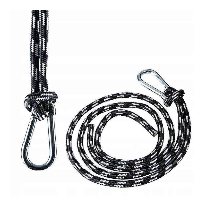 Hamako tvirtinimo virvė 1vnt karabinų sūpynių rinkinys