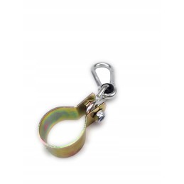 Sūpynių tvirtinimas su 50 mm apvaliu spaustuku ir ø 10 karabinu.