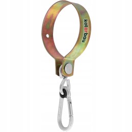 Užspaudžiamas sūpynės kablio karabino tvirtinimas 120 mm