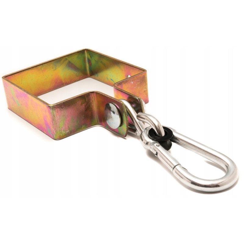 Sūpynių spaustukas 90x90 su karabinu