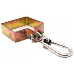 Sūpynių spaustukas 90x90 su karabinu