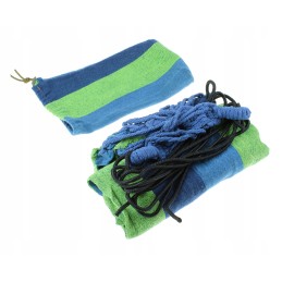 Didelis sodo hamakas 80x170cm, tvirta virvė, užvalkalas