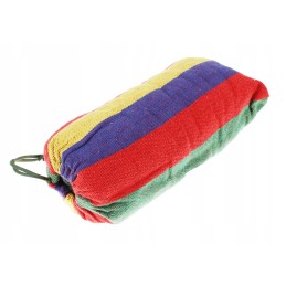 Didelis sodo hamakas 80x170cm, tvirta virvė, užvalkalas