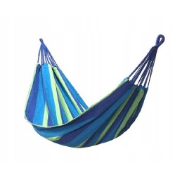 Didelis sodo hamakas 80x170cm, tvirta virvė, užvalkalas