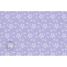 Apvali išmatų pagalvėlė – violetinės spalvos siuvinėjimas