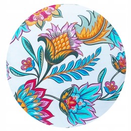 Apvalus pagalvės užvalkalas 35 cm, gėlės iš łowicki