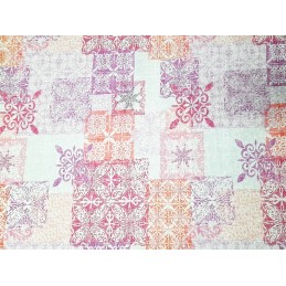 Apvalus pagalvės užvalkalas 35cm mandalos