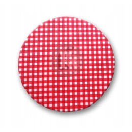 Apvali taburečių pagalvėlė – raudonas čekis, IKEA