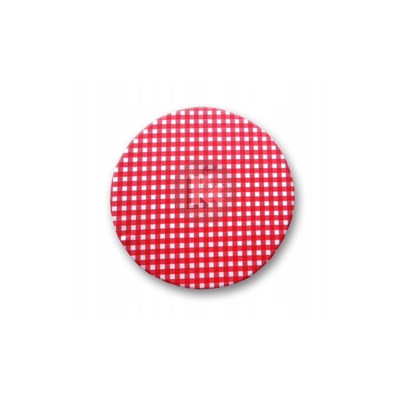 Apvali taburečių pagalvėlė – raudonas čekis, IKEA