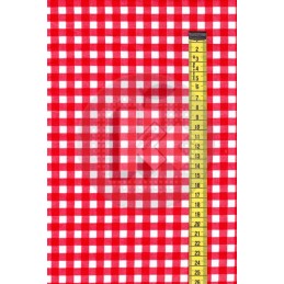 Apvali taburečių pagalvėlė – raudonas čekis, IKEA