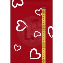 Apvali taburečių pagalvėlė – raudona Valentino diena