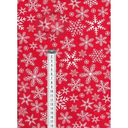 Apvali išmatų pagalvėlė – raudonos snaigės.