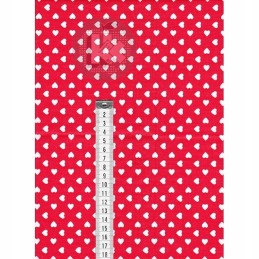 Apvali taburečių pagalvėlė – raudonos širdelės.