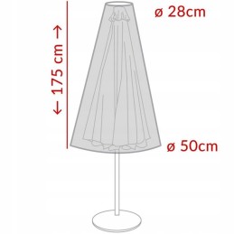 Užvalkalas sodo džiovyklei, 3m PVC skėtis