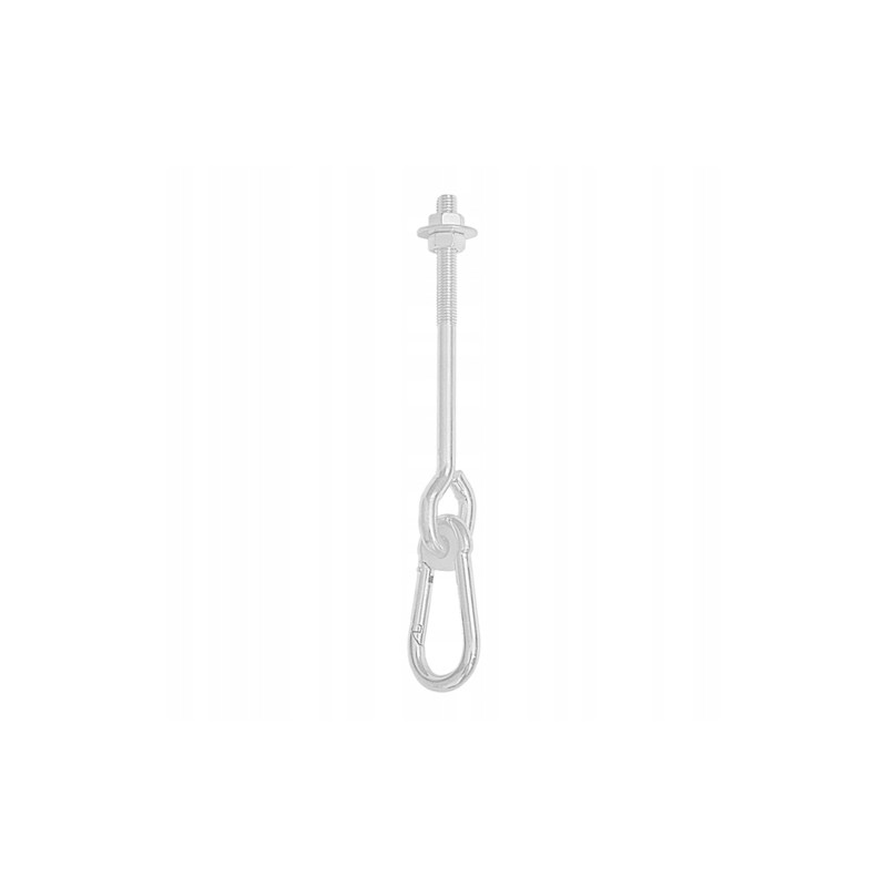 Sūpynių kabykla su karabinu MHA 130 mm, Domax DMX