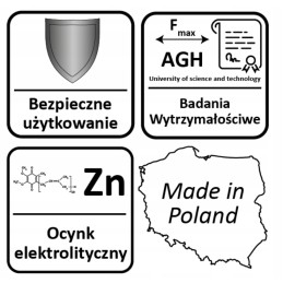 Sūpynių kablys su spaustuku 100 x 100 mm