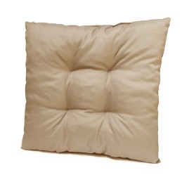 Dėmėms atspari dygsniuota pagalvėlė terasos kėdei be kaklaraiščių, 35x35 cappuccino