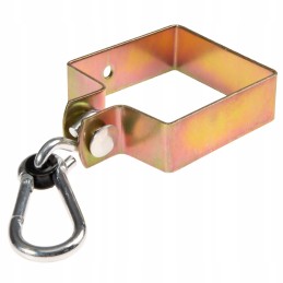 sūpynių kabliukas, spaustukas su karabinu, 100x100