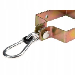 sūpynių kabliukas, spaustukas su karabinu, 100x100