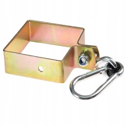 sūpynių kabliukas, spaustukas su karabinu, 100x100