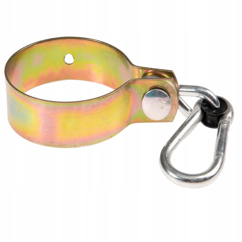 siūbavimo kabliukas, spaustukas su karabinu, fi120, ovalus