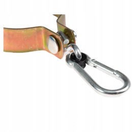 siūbavimo kabliukas, spaustukas su karabinu, fi120, ovalus