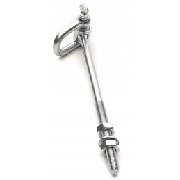 Sūpynių kablys su apkabomis m12 x 200 mm