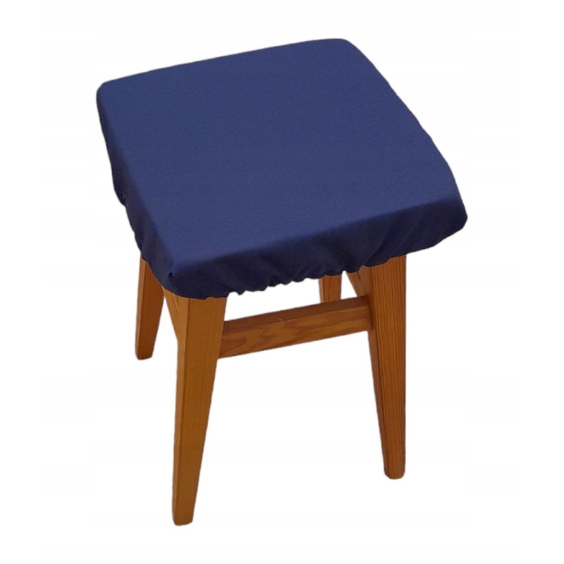 Kvadratinė dėmėms atspari pagalvė 30x30 tamsiai mėlyna