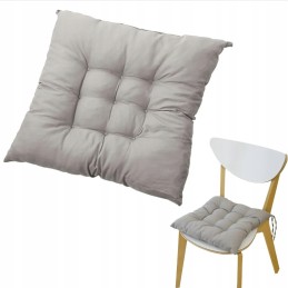 Pagalvėlė su virvelėmis taburetei, dygsniuota sodo kėdė, 40x40 cm, surišta