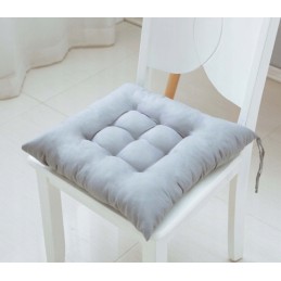 Pagalvėlė su virvelėmis taburetei, dygsniuota sodo kėdė, 40x40 cm, surišta