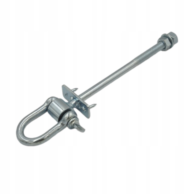 Sūpynių kablys 12 x 200 mm su apkabomis ir kaiščiais