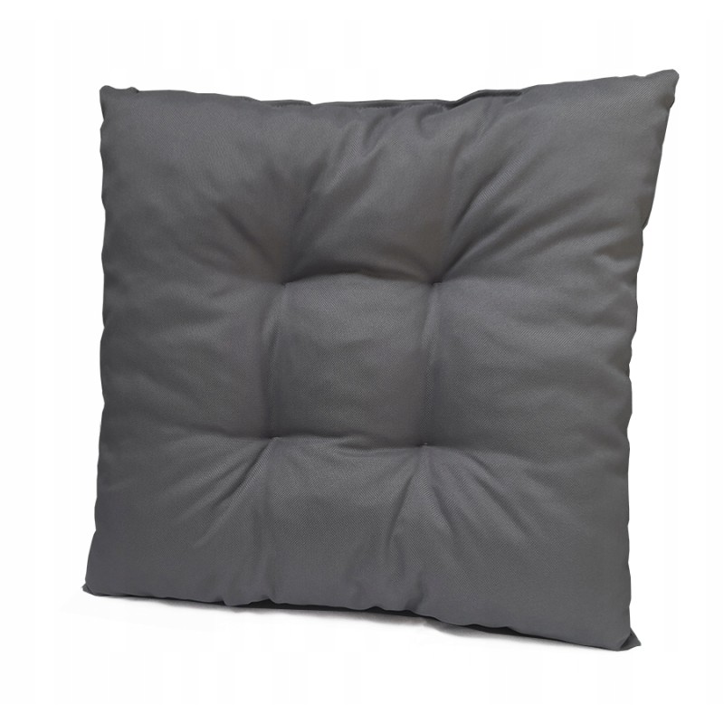 Dėmėms atspari dygsniuota kėdės pagalvė, terasa 35x35 grafitas