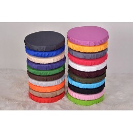 Dėmėms atspari apvali taburečių pagalvėlė, taburetė 32 cm, pilka