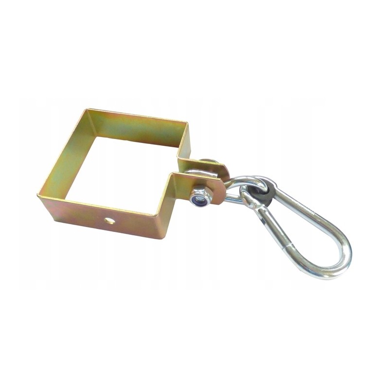 Sūpynių kablio tvirtinimo spaustukas 120x120mm auksinis